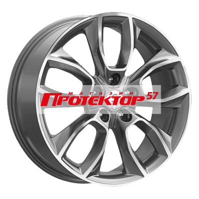 Диск 7x18 5x112 ET43 D57.1 K&K КР001 Diamond gloss graphite  