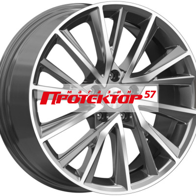 Диск Литой 7.5x18 PCD 5x114.3 ET40 D66.1 Premium Series КР010  Diamond Gloss Graphite