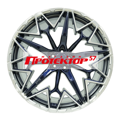 Диск 10x22 5x112 ET25 D66.6 Khomen Wheels Zeus 2202 Black matt-FP