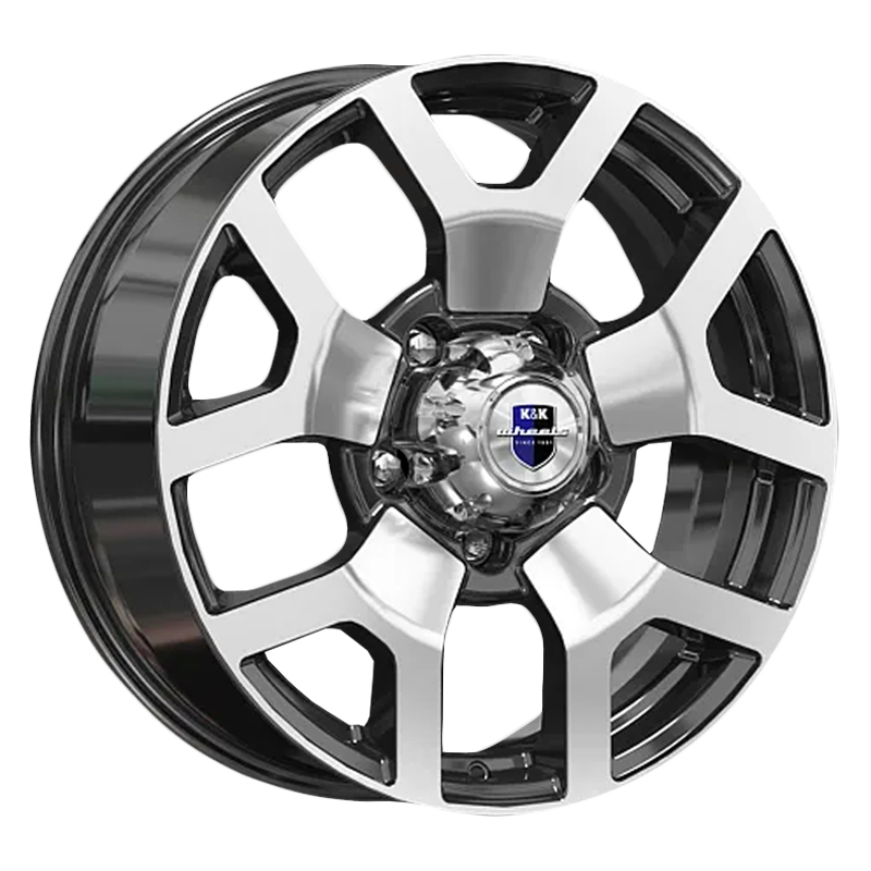 Диск 7x18 5x139.7 ET35 D108.5 K&K КС929 Алмаз черный