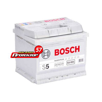 Аккумулятор Bosch Silver Plus 52 А/ч R+ обратная EN520A 207x175x175 Стандартные