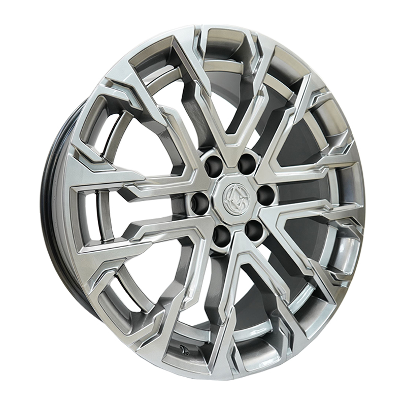 Диск 9x22 6x139.7 ET25 D77.8 Khomen Wheels Zeus 2205 Dark Chrome