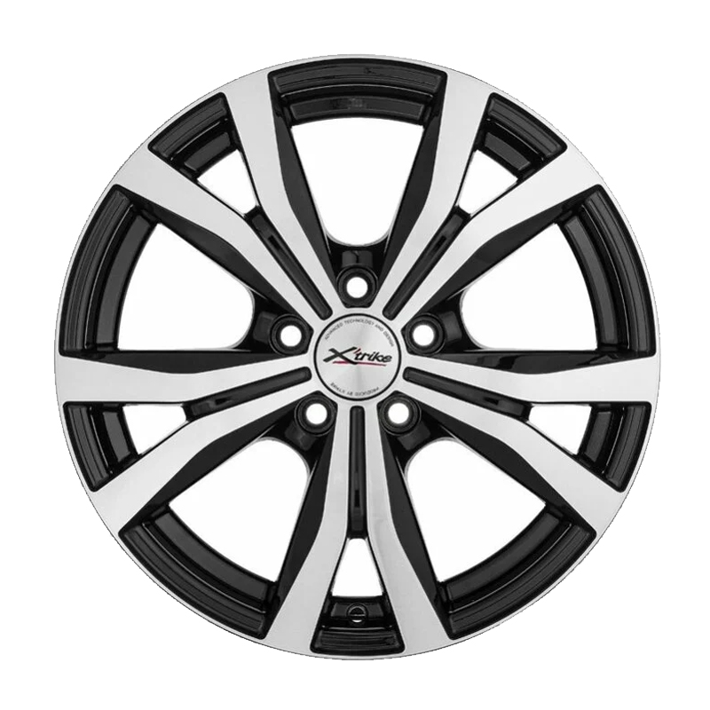 Диск 6.5x16 5x100 ET38 D67.1 X-trike X-119 BK/FP