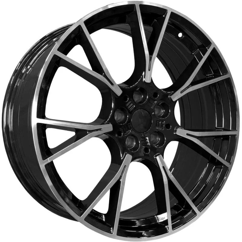 Диск Литой 9.5x19 PCD 5x112 ET33 D66.6 PDW 5407 Gloss Black Machine Face
