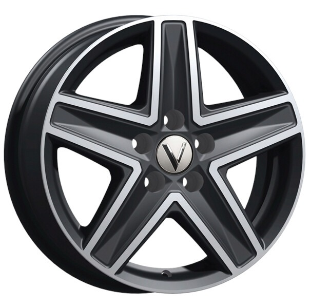 Диск Литой 6.5x16 PCD 5x108 ET42 D65 Вектор B237 Алмаз черный