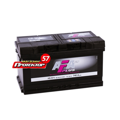 Аккумулятор AFA Plus 80 А/ч R+ обратная EN740A 315х175х175 Стандартные