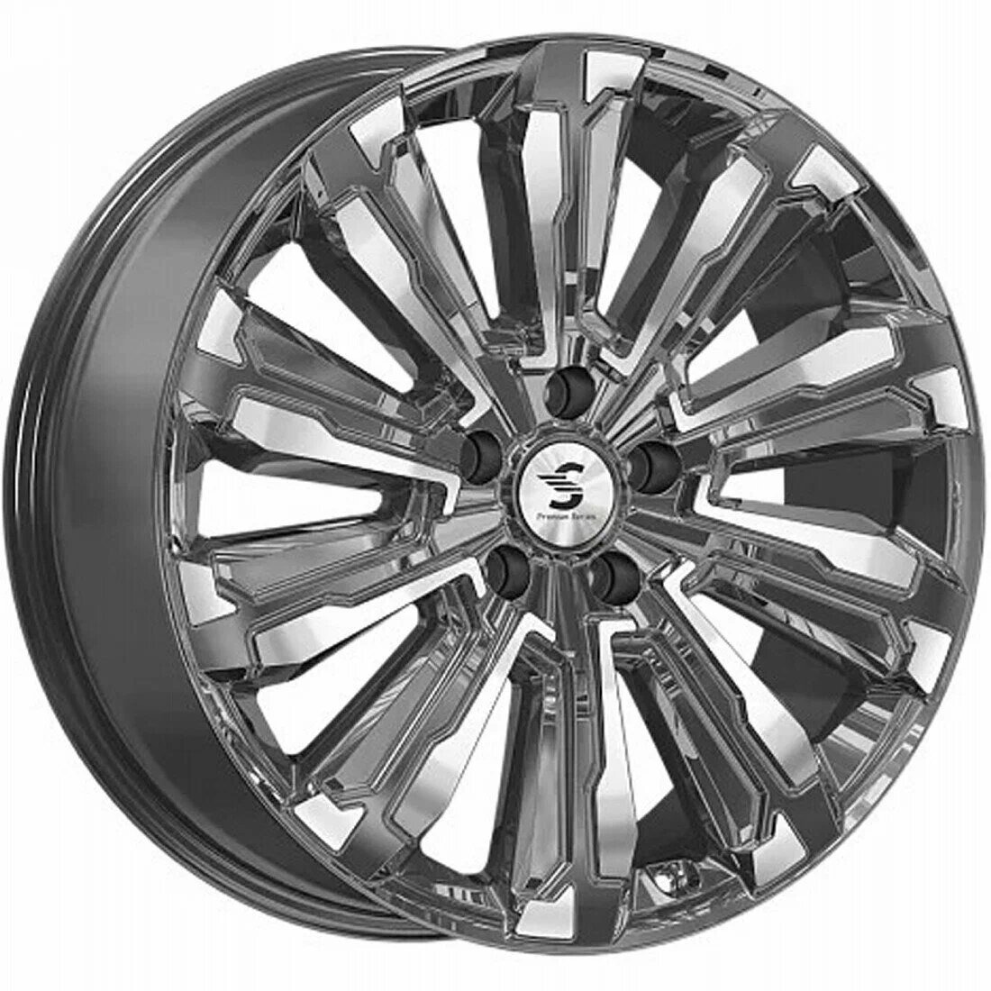 Диск Литой 8x20 PCD 5x108 ET40 D63.35 Premium Series HUMBER Diamond Gloss Graphite