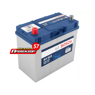 Аккумулятор Bosch Silver 45 А/ч L+ прямая EN330A 238x129x227 Выносные