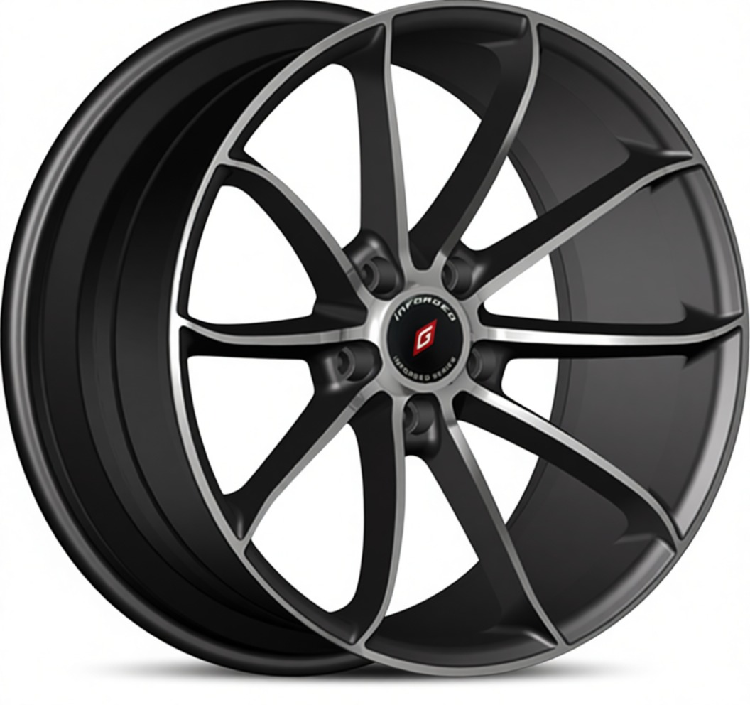 Диск 8x18 5x114.3 ET45 D67.1 Inforged IFG18 Black Machined