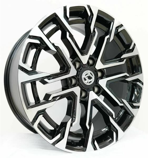Диск 9x22 6x139.7 ET25 D77.8 Khomen Wheels Zeus 2205 Black-FP