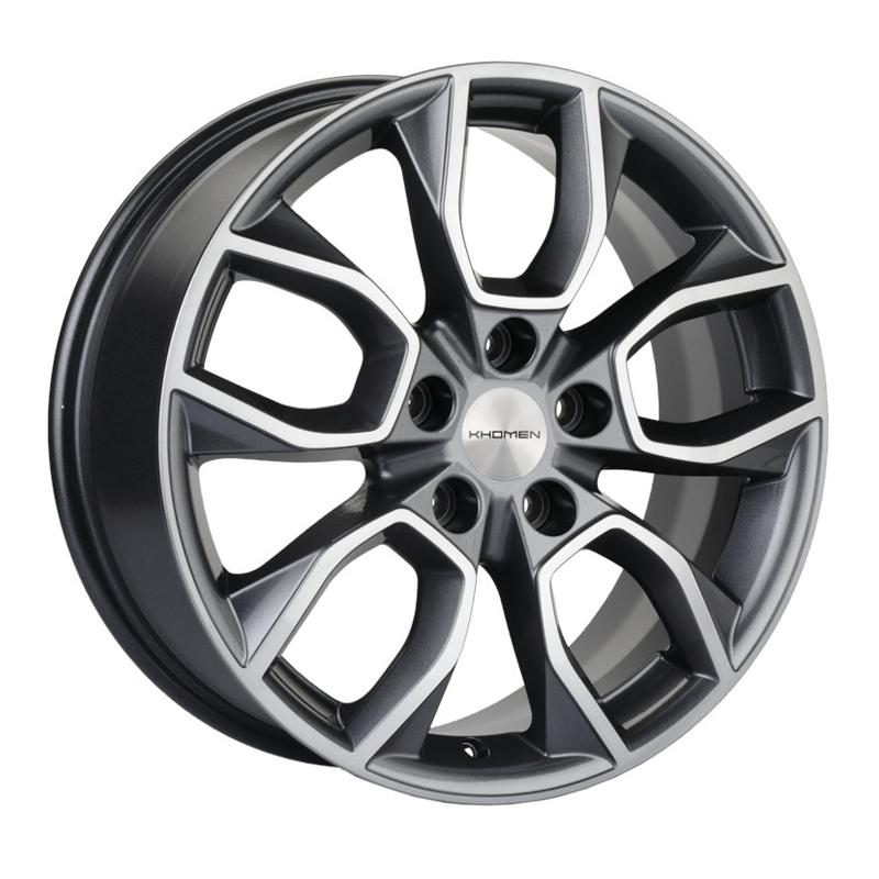 Диск 7x17 5x114.3 ET47 D67.1 Khomen Wheels U-Spoke 713 Gray-FP