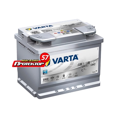 Аккумулятор Varta Silver Agm 60 А/ч R+ обратная EN680A 242x175x190 Стандартные