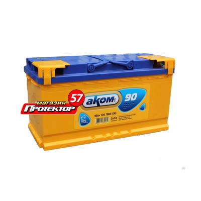 Аккумулятор AKOM Standart 90 А/ч R+ обратная EN780A 353х175х190 Стандартные