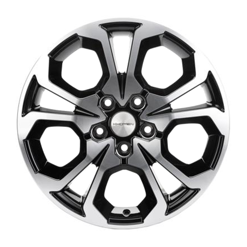 Диск 6.5x17 5x114.3 ET50 D66.1 Khomen Wheels V-Spoke 711 Black-FP