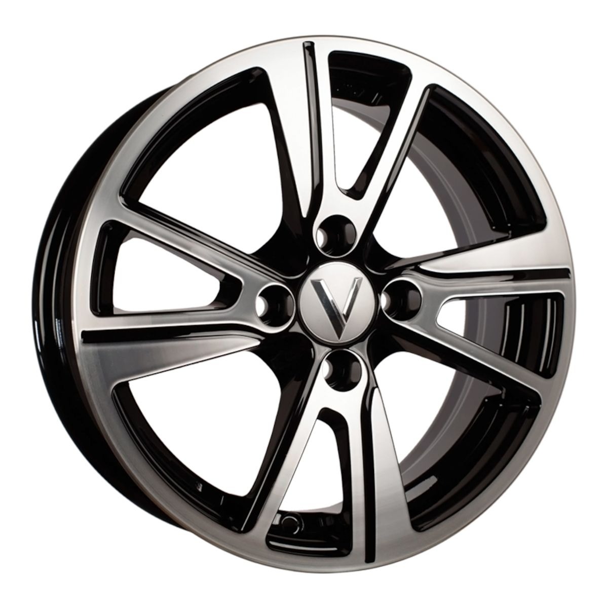 Диск Литой 5.5x14 PCD 4x98 ET35 D58.6 Вектор K27 Алмаз черный