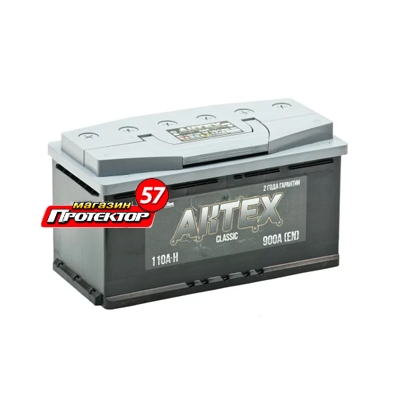 Аккумулятор АКТЕХ 110 А/ч R+ обратная EN900A 352x175x190 Стандартные