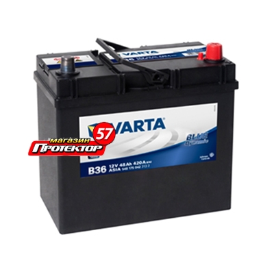 Аккумулятор Varta Blue Dynamic 48 А/ч R+ обратная EN420A 238x129x227 Стандартные