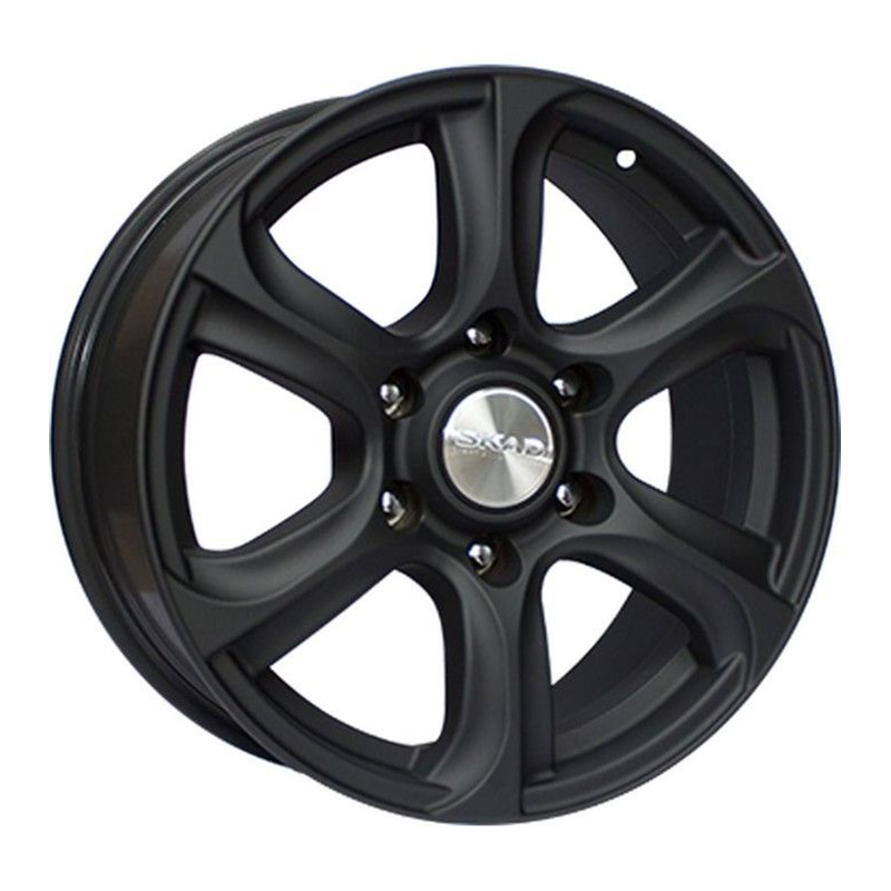 Диск 7.5x17 6x139.7 ET30 D67.1 СКАД Скала Черный матовый