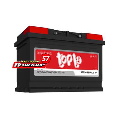 Аккумулятор TOPLA Energy 75 А/ч R+ обратная EN750A 278x175x190 Стандартные