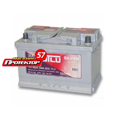 Аккумулятор Mutlu Calcium Silver 55 А/ч R+ обратная EN450A 175x190x242 Стандартные