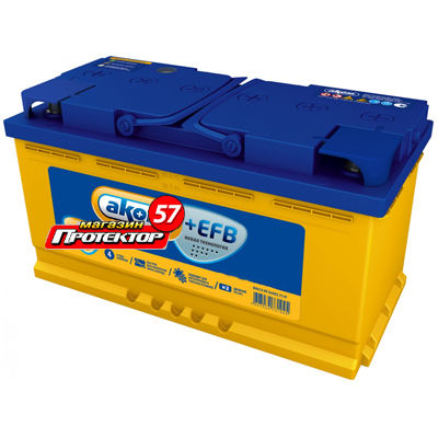 Аккумулятор AKOM Efb+ 100 А/ч L+ прямая EN950A 353x175x190 Стандартные