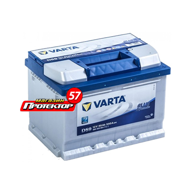 Аккумулятор Varta Blue Dynamic 60 А/ч R+ обратная EN540A 242x175x190 Стандартные