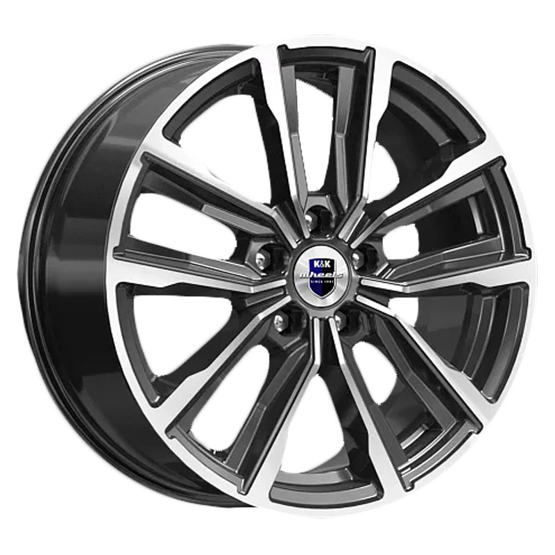 Диск 7.5x17 5x114.3 ET45 D60.1 K&K КС964 Алмаз черный