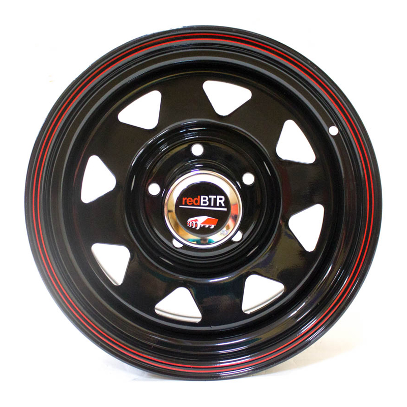 Диск 8x15 5x139.7 ET-19 D110 redBTR Штамп Черный