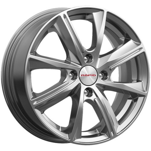 Диск Литой 6x15 PCD 4x100 ET40 D60.1 Rapid Арнар-оригинал дарк_платинум