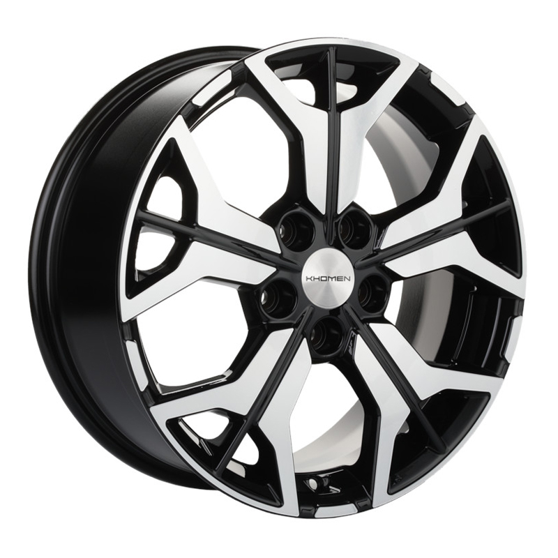 Диск 7x17 5x114.3 ET39 D60.1 Khomen Wheels Y-Spoke 715 Black-FP