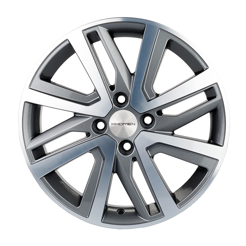 Диск 6x16 4x100 ET50 D60.1 Khomen Wheels V-Spoke 609 Gray-FP