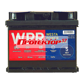 Аккумулятор WPR 50 А/ч R+ обратная EN480А 207x175x175 Стандартные