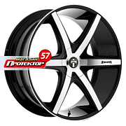 Диск 8.5x18 5x110 ET38 D72.62 MHT Dub Rio-6 Black/Machined