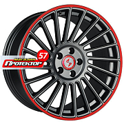 Диск 9x19 5x112 ET38 D78 Eta Beta VENTI-R Anthracite Matt Red Stripe