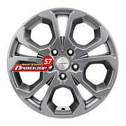 Диск 6.5x17 5x114.3 ET50 D66.1 Khomen Wheels V-Spoke 711 Gray