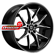 Диск 8.5x20 5x108 ET35 D74.1 Lexani R12 Black/Machined
