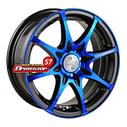 Диск 6x14 4x100 ET38 D67.1 Racing Wheels H-480 BK-OBL F/P