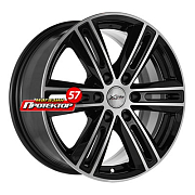 Диск 7.5x17 6x127 ET38 D77.9 X-trike X-124 BK/FP