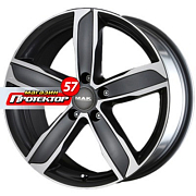 Диск 7.5x17 5x112 ET40 D66.45 MAK Stadt W Gun Metallic Mirror Face