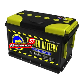 Аккумулятор TYUMEN BATTERY STANDARD 75 А/ч L+ Прямая EN630А 306x175x190 Стандартные