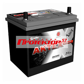 Аккумулятор АКТЕХ Asia 65 А/ч R+ обратная EN550A 235x175x221 Выносные