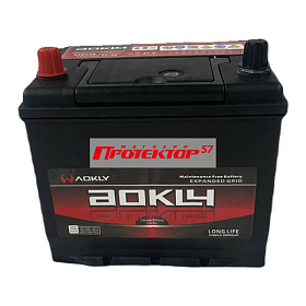 Аккумулятор AOKLY ASIA 70 А/ч L+ Прямая полярность EN580A 258x173x220 Стандартные