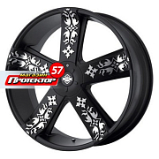 Диск 8.5x22 5x115 ET38 D74.1 KMC KM669 Black/Machined