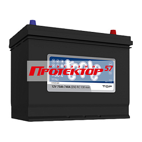 Аккумулятор 6СТ-75 TOPLA Top JIS R+ Обратная EN750A 259x175x200 Выносные