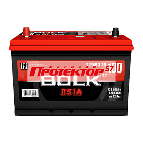 Аккумулятор BOLK ASIA 100 A/ч L+ прямая EN820A 306x175x225 Стандартные