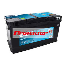 Аккумулятор EXIDE MICRO-HYBRID 95 А/ч R+ обратная EN850А 353x175x190 Стандартные