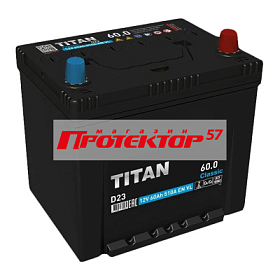 Аккумулятор TITAN ASIA 60 А/ч R+ обратная EN510A 230x173x225 Выносные