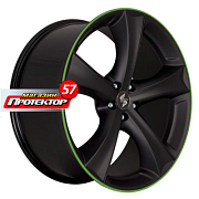 Диск 10x20 5x114.3 ET40 D70 Eta Beta TETTSUT Black Green Stripe