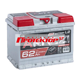 Аккумулятор ARNEZI DIN SMF 62 А/ч R+ обратный EN610А 242x175x190 Стандартные