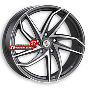 Диск 8.5x19 5x114.3 ET33 D78.1 Eta Beta Heron Anthracite Matt Polish